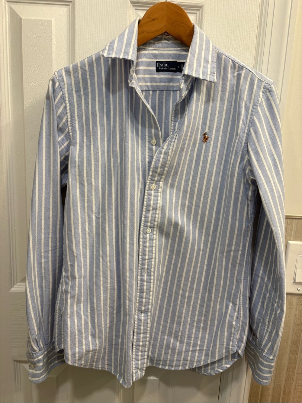 Polo by Ralph Lauren Slim Fit Oxford Shirt, Size 6